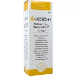 MEDIHONEY Αντιβακτηριδιακό φαρμακευτικό μέλι, 5X20 g