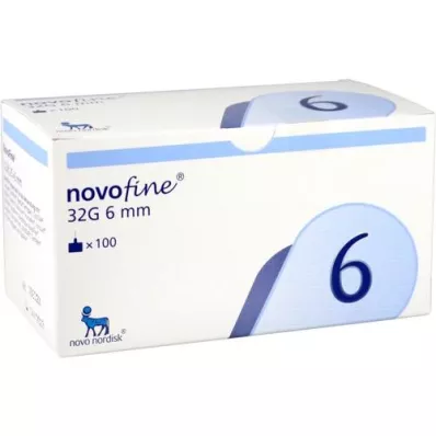 NOVOFINE Σωλήνες 6 mm με άκρη 32 G, 100 τεμάχια