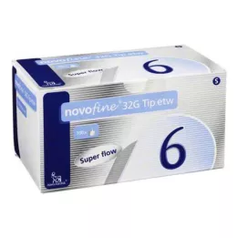 NOVOFINE Σωλήνες 6 mm με άκρη 32 G, 100 τεμάχια