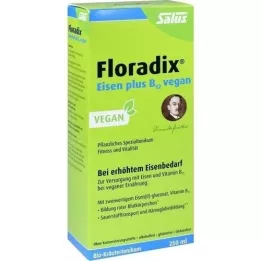 FLORADIX Iron plus B12 vegan tonic, 250 ml