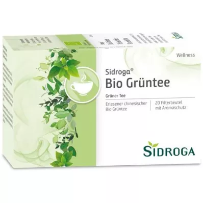 SIDROGA Σακουλάκι φίλτρου πράσινου τσαγιού Wellness, 20X1.7 g