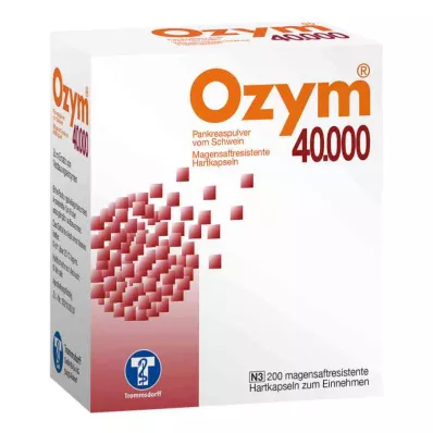 OZYM 40.000 σκληρές κάψουλες με εντερική επικάλυψη, 200 τεμάχια