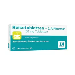 REISETABLETTEN-1A Pharma, 20 τεμάχια
