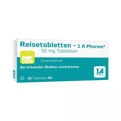 REISETABLETTEN-1A Pharma, 20 τεμάχια REISETABLETTEN-1A Pharma, 20 τεμάχια