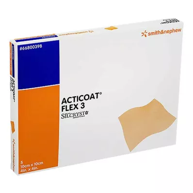 ACTICOAT Επίδεσμος Flex 3 10x10 cm, 5 τεμάχια