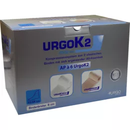 Σύστημα συμπίεσης URGOK2 8cm περιφέρεια αστραγάλου 25-32cm, 6 τεμάχια