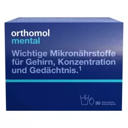 ORTHOMOL διανοητικοί κόκκοι/κάψουλες 30 ημερών σε συνδυασμό, 30 τεμ