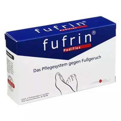 FUFRIN Κάλτσα συστήματος φροντίδας PediFlex+αλοιφή μεγέθους 43-46, 2X5 g