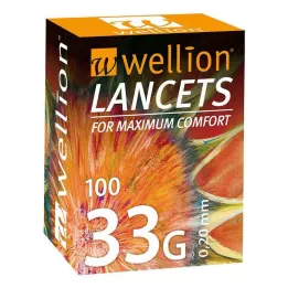 WELLION Λαντσέτες 33 G, 100 τεμάχια