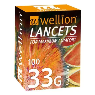WELLION Λαντσέτες 33 G, 100 τεμάχια