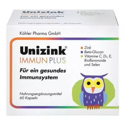 UNIZINK Κάψουλες Immune Plus, 1X60 κάψουλες