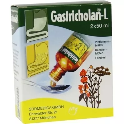 GASTRICHOLAN-L Στοματικό υγρό, 2X50 ml