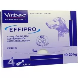 EFFIPRO 134 mg pip.solution.to.drip.on.medium.size.dog, 4 τεμάχια