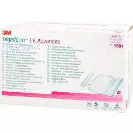 TEGADERM 3M I.V. Advanced fixation v.7x8 cm 1681, 100 τεμάχια