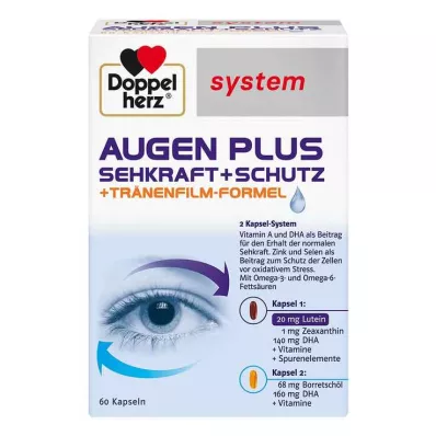 DOPPELHERZ Eyes plus vision+protection system κάψουλες, 60 τεμάχια