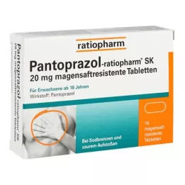 PANTOPRAZOL-ratiopharm SK 20 mg δισκία με εντερική επικάλυψη, 14 τεμάχια