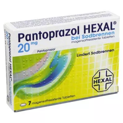 Pantoprazole Hexal b.Γαστροανθεκτικά δισκία στην καούρα, 7 τεμ