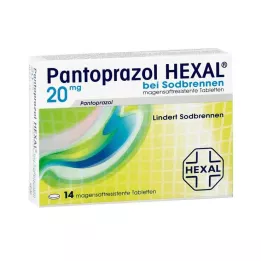 PANTOPRAZOL HEXAL β.Καούρα δισκία με εντερική επικάλυψη, 14 τεμάχια