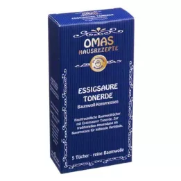 ESSIGSAURE TONERDE Κομπρέσες από βαμβάκι, 5 τεμάχια