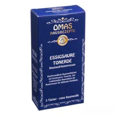ESSIGSAURE TONERDE Κομπρέσες από βαμβάκι, 5 τεμάχια
