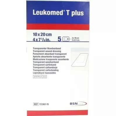 LEUKOMED transp.plus αποστειρωμένοι σοβάδες 10x20 cm, 5 τεμ