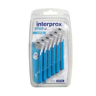 INTERPROX συν κωνική μπλε μεσοδόντια βούρτσα, 6 τεμ