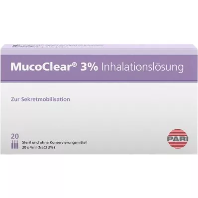 MUCOCLEAR Εισπνεόμενο διάλυμα 3% NaCl, 20X4 ml