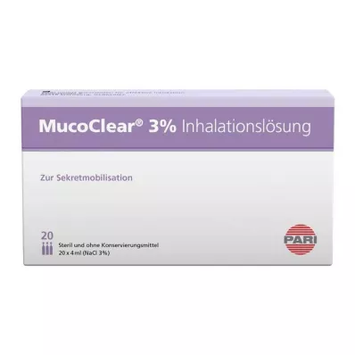 Mucoclear 3% Nacl εισπνεόμενο διάλυμα, 20X4 ml