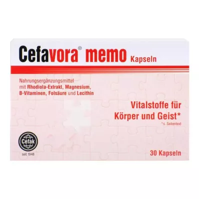 CEFAVORA κάψουλες μαλακής ζελατίνης memo, 30 τεμάχια