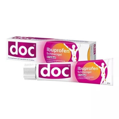 DOC IBUPROFEN Gel για τον πόνο 5%, 50 g