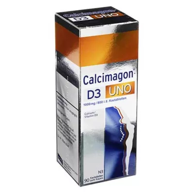 CALCIMAGON D3 Uno Μασώμενα δισκία, 90 κάψουλες