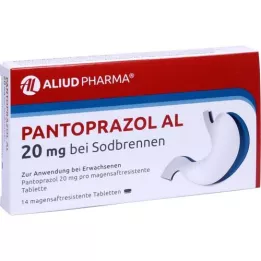 PANTOPRAZOL AL 20 mg για καούρες, δισκία γαστρικού χυμού, 14 τεμάχια