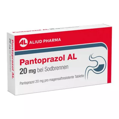 PANTOPRAZOL AL 20 mg για καούρες, δισκία γαστρικού χυμού, 14 τεμάχια