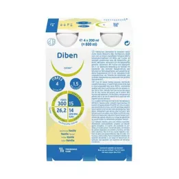 DIBEN DRINK Βανίλια 1,5 kcal/ml, 4X200 ml