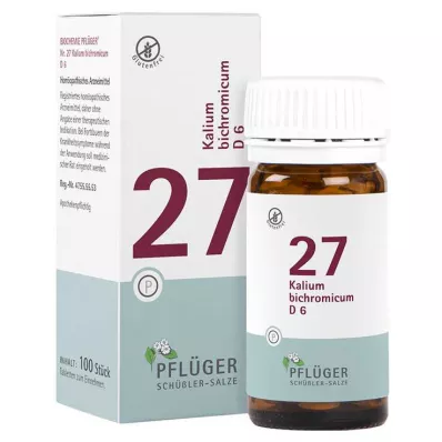 Biochemistry Pflueger 27 Kalium bichromicum D 6 δισκία, 100 τεμ
