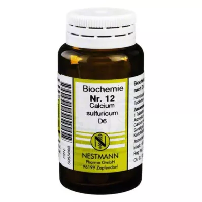 BIOCHEMIE 12 δισκία Calcium sulfuricum D 6, 100 τεμάχια