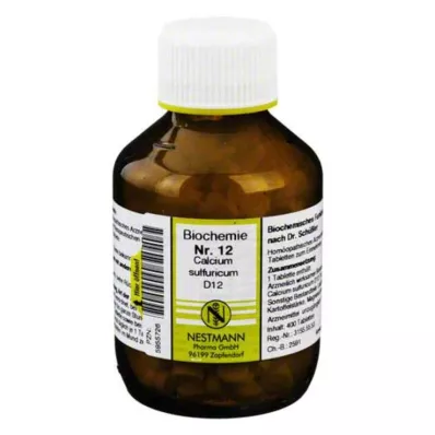 BIOCHEMIE 12 Calcium sulfuricum D 12 δισκία, 400 κάψουλες