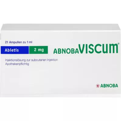 ABNOBAVISCUM Αμπούλες Abietis 2 mg, 21 τεμάχια