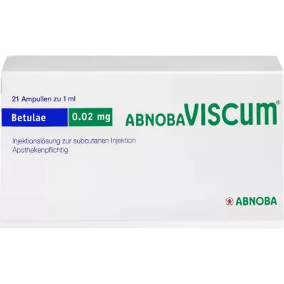 ABNOBAVISCUM Αμπούλες Betulae 0,02 mg, 21 τεμάχια