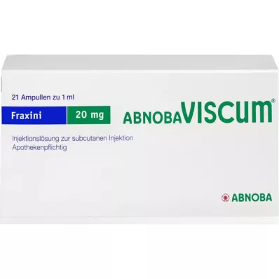 ABNOBAVISCUM Αμπούλες Fraxini 20 mg, 21 τεμάχια