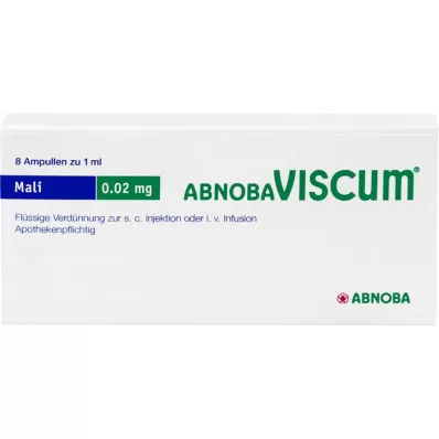 ABNOBAVISCUM Αμπούλες Mali 0,02 mg, 8 τεμάχια