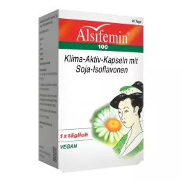 ALSIFEMIN 100 κάψουλες Climate-Active με σόγια 1x1, 90 κάψουλες