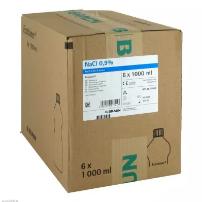 Αλατούχο διάλυμα 0,9% B.Braun ξέπλυμα Ecotainer, 6X1000 ml