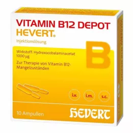 VITAMIN B12 DEPOT Αμπούλες Hevert, 10 τεμάχια