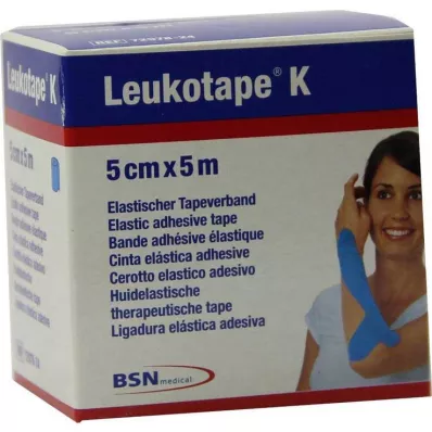 Leukotape K 5cm γαλάζιο, 1 τεμ
