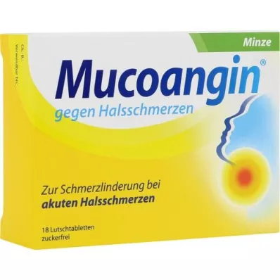 MUCOANGIN Μέντα 20 mg παστίλιες, 18 τεμάχια