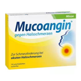 MUCOANGIN Μέντα 20 mg παστίλιες, 18 τεμάχια