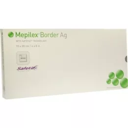 MEPILEX Επίδεσμος αφρού Border Ag 10x20 cm αποστειρωμένος, 5 τεμ