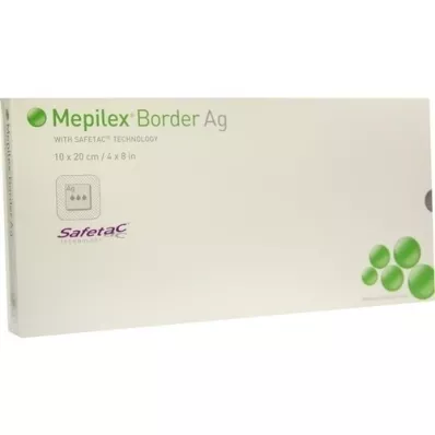 MEPILEX Επίδεσμος αφρού Border Ag 10x20 cm αποστειρωμένος, 5 τεμ