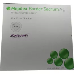 MEPILEX Border Sacrum Ag foam dressing, 20x20 cm αποστειρωμένο, 5 τμχ